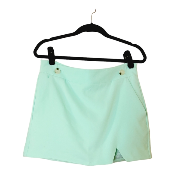 NEW Walter Baker Katarina Mini Skirt, Mint Green 6 - Picture 3 of 16
